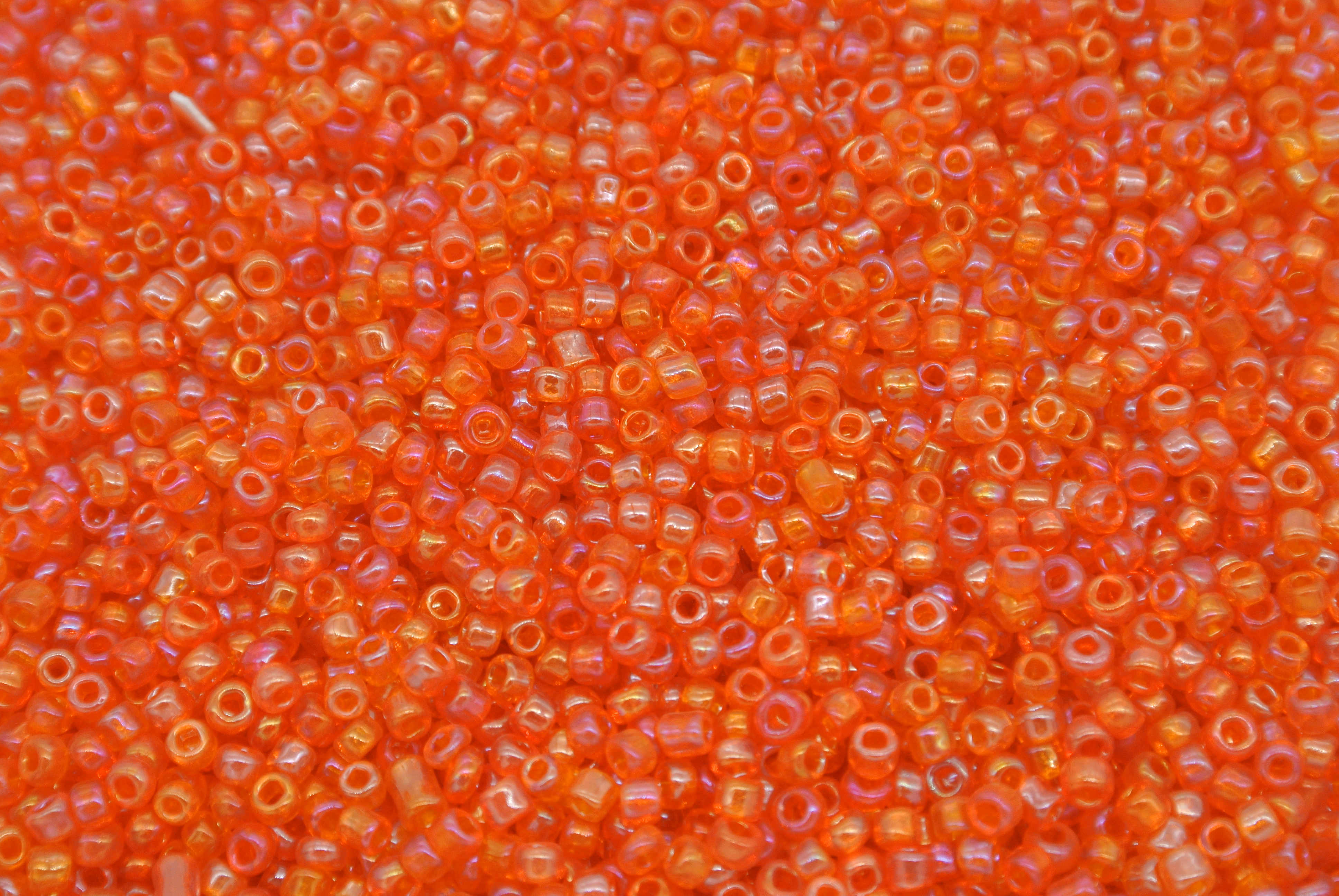 Seed Beads -11/0 size #410L Pearl Orange 1Pound